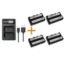 4 pc 2400mAh NP-F550 F550 NP-F570 Rechargeable Battery with Dual Battery Charger for Sony CCD-SC55 CCD-TRV81 DCR-TRV210 MVC-FD81 2024 - buy cheap