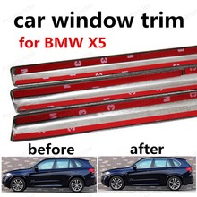 Tiras decorativas de aço inoxidável para janela bmw x5, acessórios automotivos sem coluna 2024 - compre barato