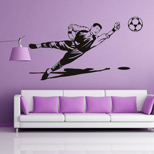 Portero De Fútbol de pared infantil para decoración del hogar, Mural decorativo de PVC para sala de estar, calcomanía extraíble para pared, dormitorio 2024 - compra barato