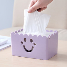 Creative Simple Smile Face Paper Towel Box Flip-over Paper Towel napkin box tissue box 17.5*12*10cm 2024 - buy cheap