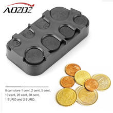 AOZBZ Car Coin Organizer Case Loose Change Money Storage Box Black Plastics Container Money Coin Holders Organizer moeda 8 Grid 2024 - buy cheap