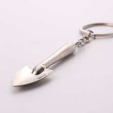 10 pieces/lot Novelty Mini Shovel Keychains Metal Spade Keyrings Key Chains Keyfob 3D Shovel Metal Tool Souvenir Trinket Tools 2024 - buy cheap