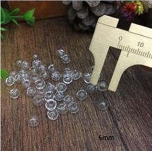 20pieces per lot 6mm glass globe with 3mm hole Glass bottle empty vial pendant jewelry findings 2024 - buy cheap