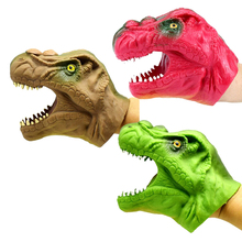 Fantoche de mão para crianças, brinquedo tpu macio para dinossauro de vinil 2024 - compre barato