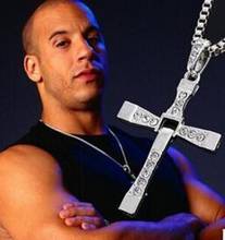 New Fast and Furious 7 Moive Cross Tourette Necklace Dominic Toretto Cross Pendant Necklace For Men 2024 - купить недорого