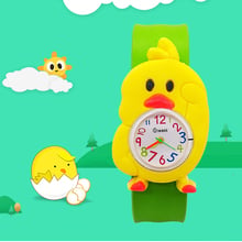 Fashion Kids Watches Animal Little yellow chicken Cute Children Clock Baby Kid Quartz Waterproof Wrist Watch for Girls Boys Gift 2024 - buy cheap