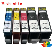 5PK Compatible HP 564XL Ink Cartridge For Photosmart 5515 6515 6510 6520 7510 7520 7515 7525 Printer 2024 - buy cheap
