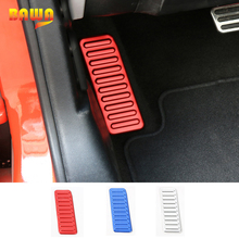 BAWA Aluminum Non-Slip Left Side Foot Rest Kick Panel Decoration Cover Trim Stickers For Ford Mustang 2015 Up Car Styling 2024 - buy cheap