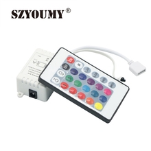 SZYOUMY 24key Infrared Controller RGB Led Strip 24 Keys IR Remote Controller For 5050 RGB Strip SMD 12V 100pcs/Lot Free Shipping 2024 - buy cheap