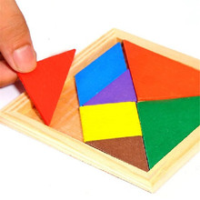 Quebra-cabeça de madeira geométrico, quebra-cabeça educacional, brinquedos populares para crianças, aprendizado 2024 - compre barato