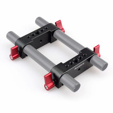 ACCSTORE 2PCS Railblock Rod Clamp with Red Knob For 15mm Rod Support Rail System DSLR Camera Shoulder Follow Rail Rig -223 2024 - buy cheap