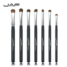 JAF 7 pcs Eyeshadow Pincéis de Maquiagem Sobrancelha Sombra Smudge Blending Escova de Sombreamento Suave Cabelo Natural Cosméticos Kit Escova Olhos 2024 - compre barato