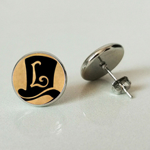 Hot Sale,Professor Layton Emblem Inspired glass cabochon dome  Stud earring Jewelry men women gift 2024 - buy cheap