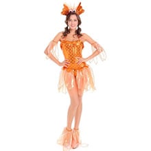 Umorden Halloween Costumes for Women Cute Goldfish Cosplay Gold Fish Costume Carnival Party Fantasia Dress 2024 - buy cheap