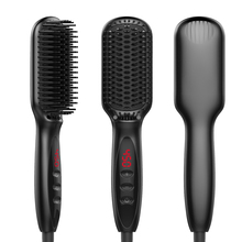 2019 New Ionic Hair Straightener Brush Electric Negative Ion Hot Straightening Hair Comb with LCD Display for All Hair Types 2024 - buy cheap