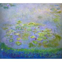 High quality Claude Monet paintings Water Lilies in Green oil on canvas hand-painted Home decor 2024 - buy cheap