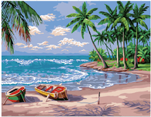 Summer Beach 40x50cm painting by numbers cuadros decoracion pictures on the wall DIY oil painting on canvas picture E042 2024 - buy cheap