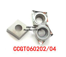 Free shipping Aluminum Carbide Insert CCGT060202/CCGT060204 ,CNC lathe tool, suitable for aluminum processing,insert SCLCR/SCKCR 2024 - buy cheap