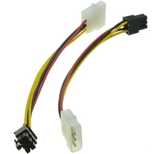 4-контактный Molex до 6-контактный PCI-Express PCIE Кабель-адаптер для видеокарты 2024 - купить недорого