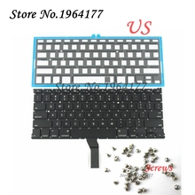 Новая Подсветка клавиатуры для Macbook Air A1466 A1369 13 "MD231 2011-2015 + винты US Keyboard 2024 - купить недорого