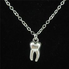 Cute Dentisit Medicine Tooth Teeth Molar Pendant Long Chain Collar Necklaces Doctor Gift Jewelry Supplies 2024 - buy cheap
