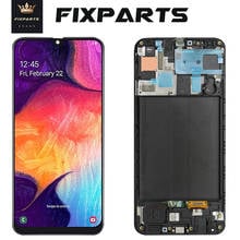 Pantalla LCD AMOLED/TFT para SAMSUNG Galaxy A50 A505, montaje de digitalizador con pantalla táctil A50 2019 A505F, con marco 2024 - compra barato