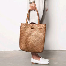 Модная женская летняя Соломенная пляжная большая сумка-тоут в стиле бохо, сумка через плечо, сумка на плечо 2024 - купить недорого