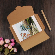 15.5*10.7*0.9CM Kraft Paper Envelope Party Invitation Card Letter Stationery Packaging Bag Gift Greeting Card Postcard Photo Box 2024 - buy cheap