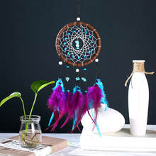 Ornamentos de viento creativos para el hogar, colgante hecho a mano de color turquesa, para decoración de pared de baño y dormitorio, novedad de 2018 2024 - compra barato