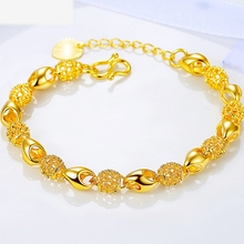 Transfer Beads Bracelet  Yellow Gold Filled Chain Bracelet Womens Accessories 2024 - buy cheap