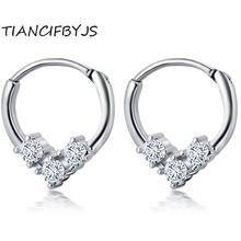 Tiantifbyj anel de coração e orelha, joia tragus para o corpo, coração, círculo, segmento, nariz, joias para o corpo 2024 - compre barato