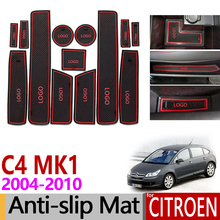 Противоскользящий прорезиненный коврик для ворот, коврики для Citroen C4 MK1 2004 2005 2006 2007 2008 2009 2010 Pallas купе, Люк, седан, аксессуары 2024 - купить недорого