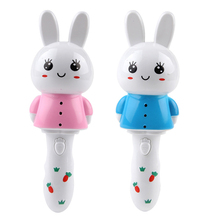 Brinquedo de coelho com som musical, máquina de aprendizado chinês fofa para crianças aprendizado inicial do bebê brinquedos 2024 - compre barato