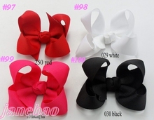 free shipping  30ps mix color 3'' fashion Boutique hair bows toddle hair bows neon hair bows girl hair clip 2024 - buy cheap
