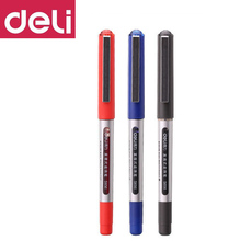 DELI Straight Liquid Ballpoint Pen 6 pcs S656 Business Office Signature Pen 0.5mm Student Exam Special Neutral Pen Writing Brush 2024 - buy cheap