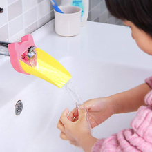 Домашний смеситель для ванной комнаты с мультипликационным рисунком для детей, устройство для мытья рук, детский направляющий кран для раковины, аксессуары для ванной комнаты 2024 - купить недорого