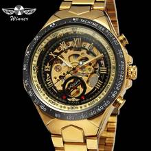 relogio masculino WINNER Mens Watch Top Brand Luxury Military Sport Automatic Mechanical Wristwatch New Skeleton Male Clock 0014 2024 - buy cheap