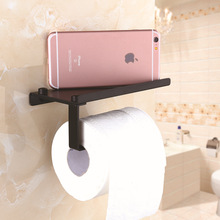 Concise Wall Mount Toilet Paper Holder Bathroom Fixture Stainless Steel Roll Paper Holders with Phone Shelf With baf 2024 - buy cheap