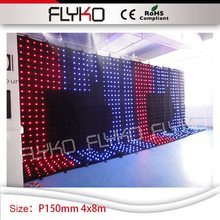 15cm pixel pitch led displays SD controller 14ft*27ft television screen video curtain 2024 - buy cheap