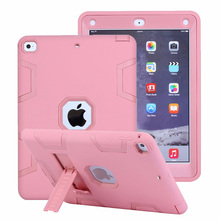 Shockproof Case for Apple iPad 9.7 inch 2017 2018 New Kickstand Kids Silicone Hard Full Body Protective Case Cover for iPad 2018 2024 - buy cheap