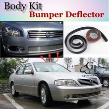 Bumper Lip Deflector For Nissan Bluebird Front Spoiler Skirt For TopGear Friends to Car Tuning View / Body Kit / Strip 2024 - buy cheap