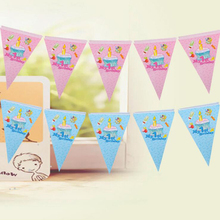 Bandeiras para meninos e meninas, decoração para o primeiro aniversário, faixa de festa com tema para crianças, chá de bebê e da família, 10 peças 2024 - compre barato