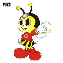 YJZT 9.6CM*14.5CM The Bees Are Wearing Clothes Decal Originality PVC Car Sticker 12-300725 2024 - buy cheap