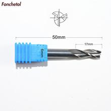 6mm*17mm-1pcs CNC solid carbide End Mill,tungsten woodworking router bit,3 Flutes spiral milling cutter,MDF,wood,plywood knife 2024 - buy cheap