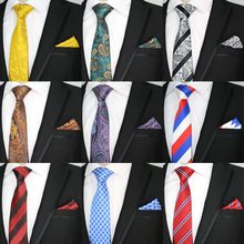 61 cor vários homens conjunto de gravata clássico poliéster seda festa casamento floral listras laços lenço conjuntos bolso gravata quadrada conjunto 2024 - compre barato