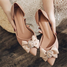 New pointed high-heeled fashion women's shoes diamond buckle wedge with soft bottom casual flower sandals summer jelly shoes 2024 - buy cheap