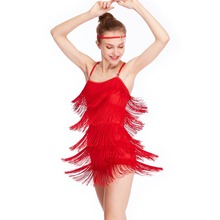 MiDee-vestido latino con flecos, vestido de Salsa, traje de baile de salón, barato, para ventas 2024 - compra barato