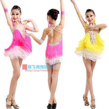 Adult Child Latin dance costume senio diamond tassel latin dance dress for women/child latin dance  dresses S-4XL 2024 - buy cheap