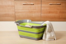 Folding laundry basket Storage clothes PP+TPR 60x40x27.5(7)CM Bathtub Dirty clothes basket Z009 2024 - buy cheap