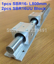 1pcs SBR16 L800mm linear guide + 2pcs SBR16UU block cnc router 2024 - buy cheap